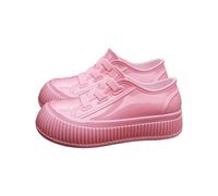 Stivali di gomma da donna - Stivali alti in gomma per donne - comodi stivali da giardino estivi stivali da pioggia comodi robusti e elastici, Colore: rosa., 35 EU