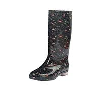 Stivali di gomma da donna Top scarpe da lavoro per donne scarpe da acqua impermeabile adulto femminile cucina antiscivolo scarpe alla moda PVC fondo morbido al caldo scarpe donna Club C, e, 40 EU