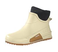 Stivali di gomma da donna, unisex, antiscivolo, per tutte le stagioni, pratiche, corte, da giardino, impermeabili, per attività all'aperto, beige., 38 EU