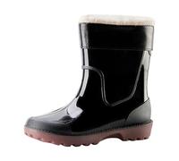 Stivali di gomma da uomo, a mezza altezza, impermeabili, antiscivolo, Chelsea, stivali western leggeri, stivali da pesca, scarpe da giardino, adatti per giorni di pioggia, viaggi, pesca, Nero , 43 EU