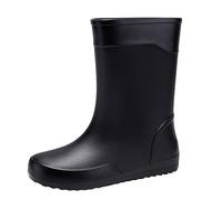 Stivali di gomma da uomo altamente impermeabili, scarpe da pioggia da uomo, comodi stivali in gomma tinta unita, stivali da pioggia classici, stivali antiscivolo per il tempo libero, scarpe da