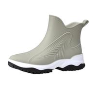 Stivali di gomma da uomo, leggeri Eva, scarpe da lavoro, per attività all'aria aperta, a piedi nudi, per adulti, antiscivolo, per l'agricoltura, la pesca, grigio., 37 EU