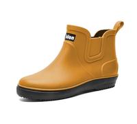 Stivali di Gomma Leggeri da Donna Impermeabili Chelsea Boots Pioggia alla Caviglia Stivaletti Corti in Scarpe Giardiniere