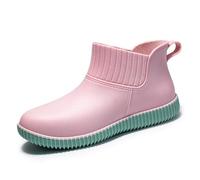 Stivali di Gomma Leggeri da Donna Scarpe Giardino per Donne Pioggia Alla Caviglia Leggere Antiscivolo e Resistenti Esterni Giardinaggio Chelsea Cortile