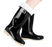 Stivali di Gomma Leggeri da Donna Tronchetti Altezza Stivaletti con Suola Antiscivolo Esterno Comfort Ultimi Tacco Basso Rain Boots Scarpe Giardiniere