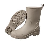 Stivali di Gomma Leggeri da Donna Tronchetti Altezza Stivaletti Pioggia Alla Caviglia In Impermeabili con Robusta Suola Antiscivolo Scarpe per Esterni, Giardino e Cortile