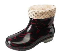 Stivali di Gomma Leggeri da Donna Tronchetti Altezza Stivaletti Slip on Giardino in Impermeabili Pioggia Antivento Scarpe Ideali per Fango e Tutte Le Stagioni