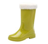 Stivali di Gomma Leggeri da Donna Tronchetti Altezza Stivaletti Slip On Giardino In Lavoro Pioggia e Resistenti per Esterni Giardinaggio Chelsea Ideali Fango Tutte le Stagioni