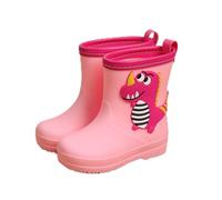 Stivali di gomma per bambine e ragazze, leggeri come una piuma, suola morbida, antiscivolo, impermeabili, comodi stivali per attività all'aperto, Colore: rosa., 17 EU