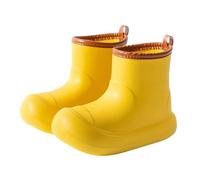Stivali di gomma per bambine, leggeri, leggeri come una piuma, impermeabili, suola morbida, antiscivolo, comodi da infilare, ideali per l'asilo, giochi all'aperto, giallo., 30 EU