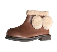 Stivali di gomma per bambini 39 Water Proof Flat Keep Warm Snow Boots Comfortable Shoes 25 (Brown, 28 Toddler)
