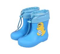 Stivali di gomma per bambini con simpatici motivi a cartoni animati, stivali di gomma leggeri impermeabili per tutto il giorno, con base antiscivolo per uso esterno sicuro, età 1-11, blu cielo, 29 EU
