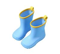Stivali di gomma per bambini, impermeabili, antiscivolo, comodi stivali in gomma, leggeri come una piuma, per bambini piccoli per pioggia e fango, Blu, 25 EU