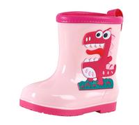 Stivali di gomma per bambini, resistenti e comodi, per pioggia, neve, impermeabili, leggeri, antiscivolo, per ragazzi e ragazze, con dinosauro, scarpe da giardino, facili da infilare, per fango