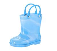 Stivali di Gomma per Bambini - Stivali di Gomma Molto Comodi in Schiuma Eva Leggera per Bambini e Bambine Belli robusti Impermeabili con Maniglia per indossarli Facilmente Antiscivolo