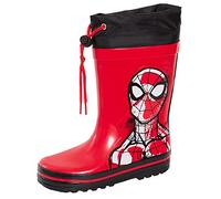 Stivali di Gomma Spiderman per Ragazzi con Laccetto per Bambini Wellies Wellingtons Wellys