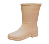Stivali di Pioggia Donna alti,Stivali Antinfortunistica, Chelsea Wellington Outdoor Elastico Boot,Antiscivolo E Comodi Stivaletti per giardino ed escursionismo