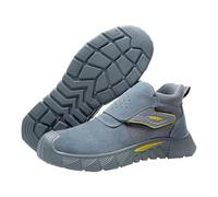Stivali di sicurezza da uomo, anti-puntura di assicurazione del lavoro, scarpe antiscivolo con testa antiscivolo, stivali da lavoro alti da lavoro, anti scottatura, stivali da saldatura, punta in