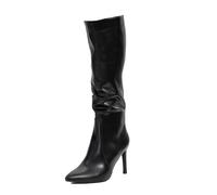 Stivali donna al ginocchio metallizzati tacchi alti eleganti TOOCOOL X8191