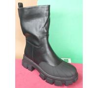 Stivali donna ANFIBI militari moto pelle nero BIKER 37 38 39 41 VVV