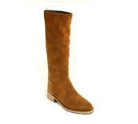 STIVALI DONNA CUSTOM BOOTS SENZA ZIP VERA PELLE MADE IN ITALY TRUE LEATHER SUEDE