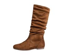 Stivali Donna Invernali Casual Caldi Stivaletti Camoscio Alti Morbidi Comode Imbottiti Foderato Stivaletto Da Neve Lunghi Offerta Eleganti Stivali Tacco Basso Antiscivolo Lavoro Nero Chelsea Boots