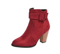 Stivali Donna Moda Stivaletti Invernali Cult Casual Scarpe con Suola Antiscivolo Scarpe Eleganti Basse Stivali Texani Donna Estivi 43