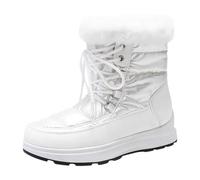 Stivali Donna Neve Scarpe da Passeggio Eleganti Boots Doposci con Imbottiti Caldo Stivali da Neve Resistenza Stivaletti Snow Comode Scarponi da Donna Invernali Casual Scarpe da Trekking Impermeabili