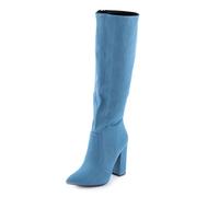 Stivali donna scarpe a punta al ginocchio tacchi alti stivaletti TOOCOOL X8056