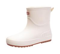 Stivali Donna wellingtonimpermeabili Chelsea Boots con Suola Antiscivolo Giardino Impermeabili Stivaletti Pioggia Antivento Wellies Ankle per Esterno