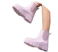 Stivali Donna wellingtonscarpe Giardino per Donne Scarpe Gomma Pioggia Esterno con Comfort Ultimi Stivaletti Antivento Lavoro all'aperto