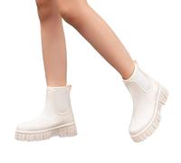 Stivali Donna wellingtonscarpe Giardino per Donne Scarpe Gomma Pioggia Esterno con Comfort Ultimi Stivaletti Antivento Lavoro all'aperto