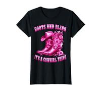 Stivali E Bling Cowgirl Style per Donne E TIFATTI del Western Maglietta