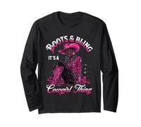 Stivali e Bling è Cowgirl Thing, Black History Month Pride Maglia a Manica