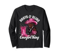 Stivali e Bling è Cowgirl Thing, Black History Month Pride Maglia a Manica