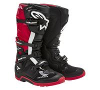 Alpinestars Tech 7 Enduro Drystar Honda S23, stivali impermeabil 10 US male Nero/Rosso Chiaro