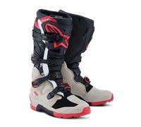 Alpinestars Stivali da moto Tech 7 Enduro Nero-Grigio chiaro-Rosso 39
