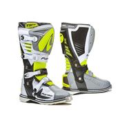 Stivali Forma Off-Road Motocross MX Predator 2.0 Grigio Bianco Giallo Fluo
