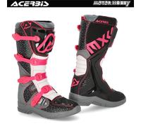 STIVALI FUORI STRADA CROSS ENDURO ACERBIS X-TEAM CON PROTEZIONI NERO VIOLA