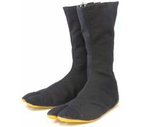 Stivali giapponesi Rikio JIKA TABI scarpe ninja alte nere con cerniera e zip ...