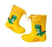 Stivali Gomma Bambino e Bambina Galosce Antipioggia con Suola Antiscivolo Scarpe da Acqua per Bambini in Leggeri Classici Cartone Animato Studenti della Scuola elementare