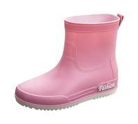 stivali gomma donna per pioggia moda antivento alla caviglia leggere antiscivolo con robusta suola rain boots ideali fango tutte stagioni