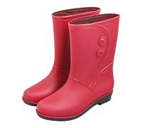 Stivali Gomma donnatronchetti Donna Altezza Stivaletti Pioggia alla Caviglia Leggere Antiscivolo con Tacco Basso Chelsea Impermeabili Leggeri Scarpe Giardiniere