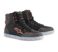 Alpinestars J-6 Canvas, scarpe impermeabili 11.5 US male Nero/Grigio Scuro/Azzurro