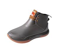 Stivali in gomma da donna, a gambo corto, per esterni, antiscivolo, da trekking, impermeabili, comodi da pesca, in gomma, grigio., 43 EU