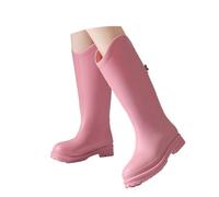 Stivali In Gomma Donna Per Pioggia Moda Antivento da Corti Stivaletti Slip On con Robusta Suola Antiscivolo Esterni Giardinaggio Chelsea Giardino e Cortile