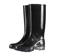 Stivali In Gomma Donna Per Pioggia Scarpe da Giardino Donne Alla Caviglia, Impermeabili Stivaletti Di Con Tacco Basso Antiscivolo Lavoro All'Aperto