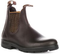 Stivali In Pelle Elastici Herringbone Caldi Da Uomo Blundstone Marroni UK 7 - 12