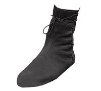 Stivali in Pelle PU - Rinascimento Medievale Cosplay Stivali Lace-Up Moto Stivali Combattimento Vintage Distressed Pu Stivali in Pelle Stivali di Moda,Nero,41