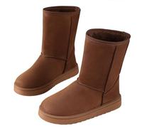 Stivali in pelle sintetica della caviglia della piattaforma invernale di alta moda della donna calda pelliccia neve scivolare su / zip classico mezzo vitello pelliccia fodera moda più colori stivali